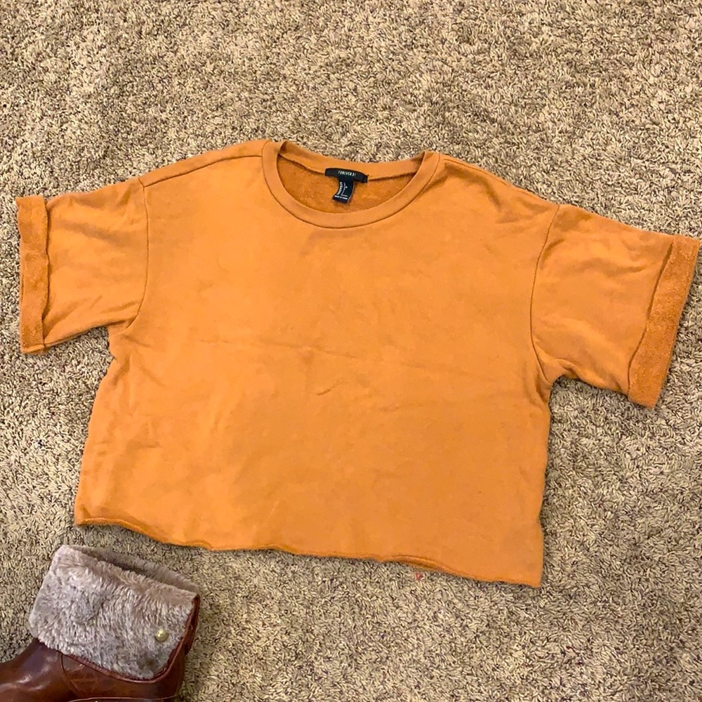 Cropped Tan Top - Picture 2 of 3